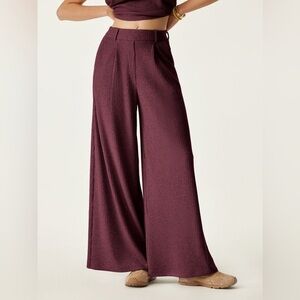 OGL Burgundy Wide Leg Pants